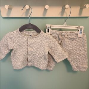 Baby Gap Quilted Baby Cardigan and Pants Set
